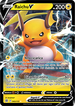 045/172 Raichu V - italiano (ITA) – Near mint/MINT - Astri lucenti