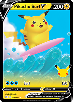 008/025 Pikachu Surf V - italiano (ITA) – Near mint/MINT - Gran Festa