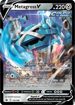 112/198 Metagross V - italiano (ITA) – Near mint/MINT - Regno Glaciale