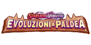 logo set evoluzioni a paldea scarlatto e violetto pokemon