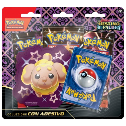 LOTTO 5 Bustine Inglese POKEMON 6 Stickers Adesivi Ognuna